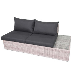 Fonteyn | Loungebank 2-zits Links Salou | Halfmoon Light Grey